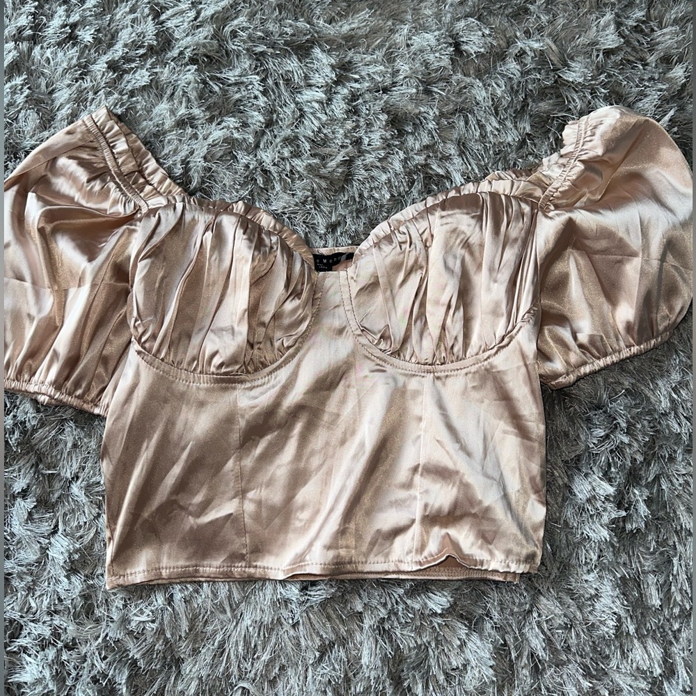 Gold crop top size S
